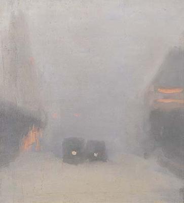 Clarice Beckett Passing Trams